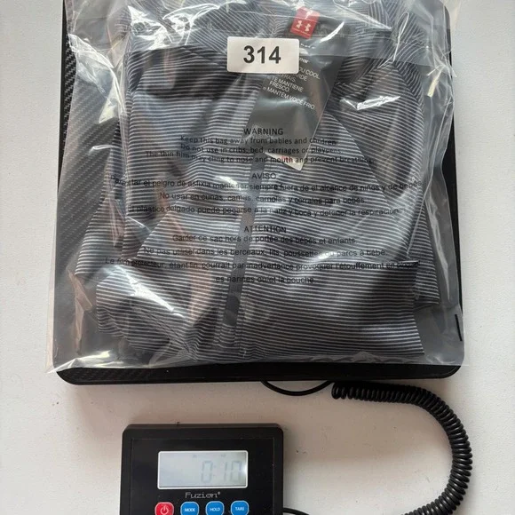 Under Armour Mens 2XL HeatGear 1/4 Zip Pullover Navy Blue Striped Performance - Picture 15 of 15